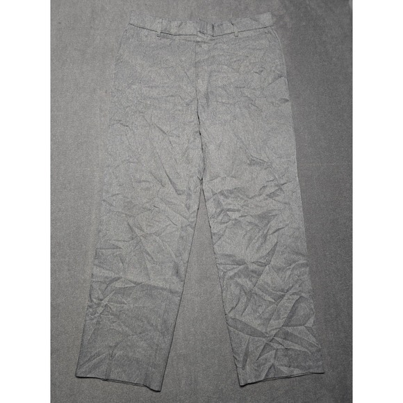 VINTAGE Levis Pants Mens 36x32 Grey‎ Action Slacks Polyester Straight Trousers - Picture 1 of 6